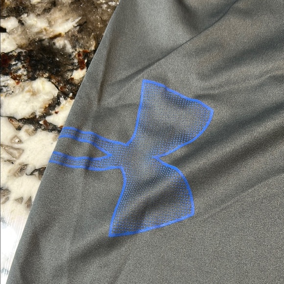 Under Armour Men's size small Athletic Shorts in Gray and Blue - Picture 3 of 5
